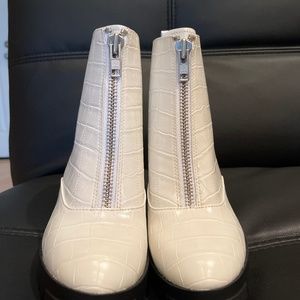 Marley BP white ankle boots